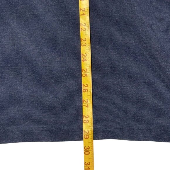 L.L. Bean Mens XL Tall Navy Blue Cotton Long Sleeve Crewneck Textured Sweatshirt - Picture 6 of 6